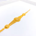 Beautiful Ornate 22k Gold Beaded Bracelet