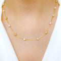 Classic Pearl & CZ Necklace