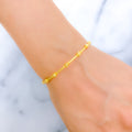 Modern Sleek 22k Gold Bangle Bracelet