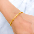 Modern Sleek 22k Gold Bangle Bracelet