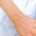 Sparkling Dotted Sphere Bangle Bracelet