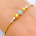 Trendy Tri-Color Bangle Bracelet