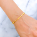 Dainty Two-Tone Wire Bracelet