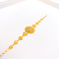 Floral Dome 22k Gold Bracelet