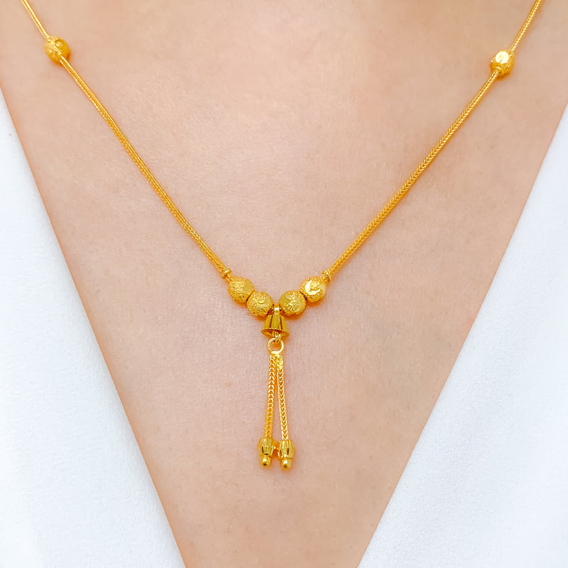 Shimmer Cut Gold Necklace