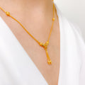 Shimmer Cut Gold Necklace