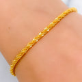 Dazzling Rope 22k Gold Bracelet