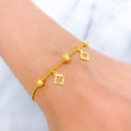 Chic Open Square Charm Bracelet