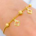 Chic Open Square Charm Bracelet