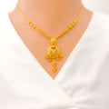 22k-gold-Beautiful Beaded Tassel Necklace Set