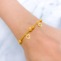 Elevated Heart Charm Bracelet