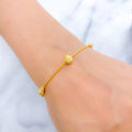 Radiant High Finish Bead 22k Gold Bracelet