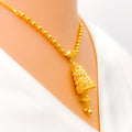 22k-gold-Distinct Bell Shaped Chandelier Necklace Set