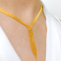 Stylized Multi Tassel Necklace Set