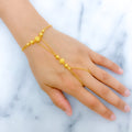 Trendy Textured Bead 22k Gold Pachangala