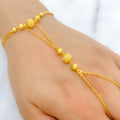 Sleek Alternating 22k Gold Bead Pachangala