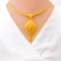 22k-gold-Gorgeous Beaded Necklace Set W/ Detachable Pendant