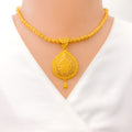 22k-gold-Special Orb Chain Mesh Necklace Set