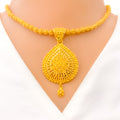 22k-gold-Special Orb Chain Mesh Necklace Set