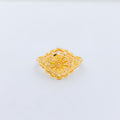 Bright Floral 22k Gold Ring
