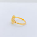 Bright Floral 22k Gold Ring