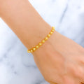Chic Slender 22k Gold Bracelet