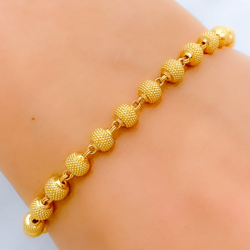 Chic Slender 22k Gold Bracelet