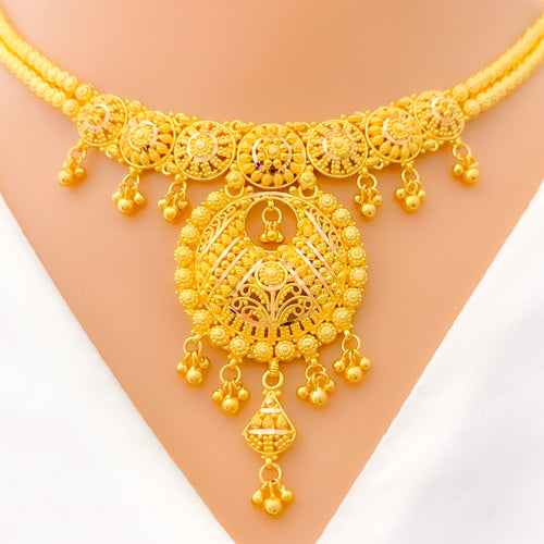 22k-Classic Decorative Gold Necklace Set