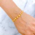 Evergreen Matte 22k Gold Bead Bracelet
