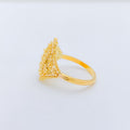 Beaded Flower 22k Gold Ring