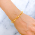 Sparkling Sequin 22k Gold Bracelet