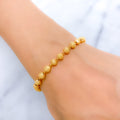 Sparkling Sequin 22k Gold Bracelet