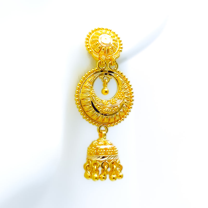 22k-gold-luxurious-striped-jhumki-hanging-earrings
