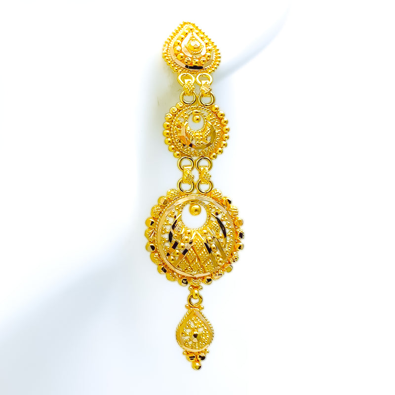22k-gold-extravagant-blooming-flower-hanging-earrings