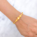 Modern Sand Finish Bangle 22k Gold Bracelet