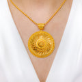 Swirly Round Chakra Pendant