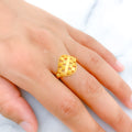 Distinct Cluster 22k Gold Ring