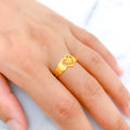 Smooth Finish Heart 22k Gold Ring