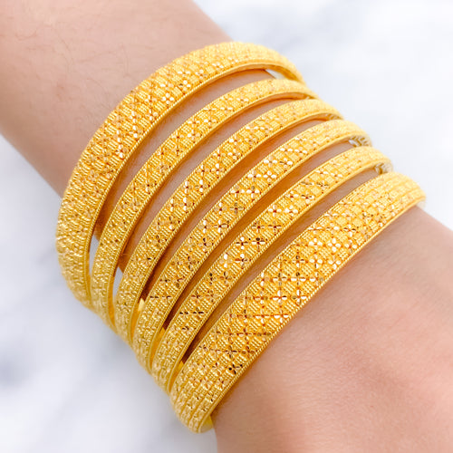 Beautifully Crafted Classic Gold Bangles
