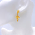 Trendy Flower Top Jhumki 22k Gold Earrings