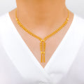 Striking Rope 22k Gold Necklace Set