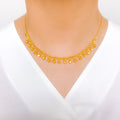 Dressy Sparkling 22k Gold Choker Set