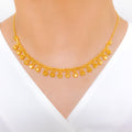 Dressy Sparkling 22k Gold Choker Set