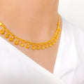 Dressy Sparkling 22k Gold Choker Set