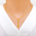 Lightweight Sleek 22k Gold Necklace Set