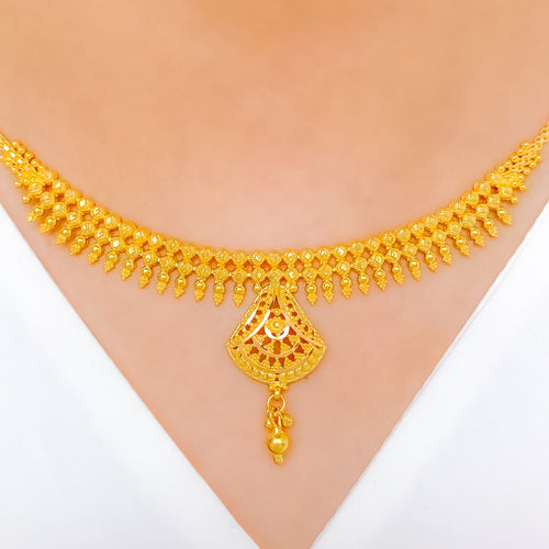 Bold Striking 22k Gold Necklace Set