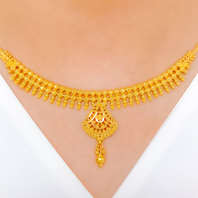 Bold Striking 22k Gold Necklace Set