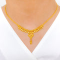 Evergreen Beaded 22k Gold Necklace Set