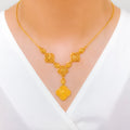 Classy Clover 22k Gold Necklace Set