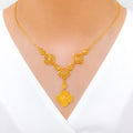 Classy Clover 22k Gold Necklace Set